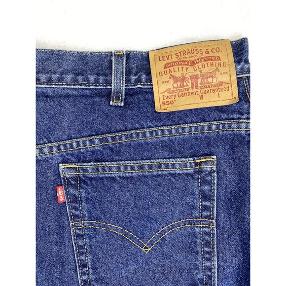 VTG 2002 Levi's 550 5-Pocket Denim Jean Skirt Size 18W Blue - Picture 3 of 7